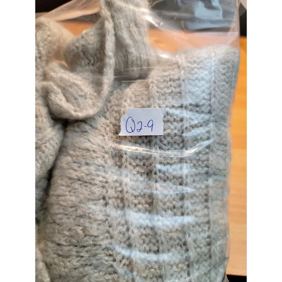 Sarah Spencer Cardigan M Wool Mohair Blend Y2K Lagenlook Boho Ruffle Tie Mori - Picture 9 of 10